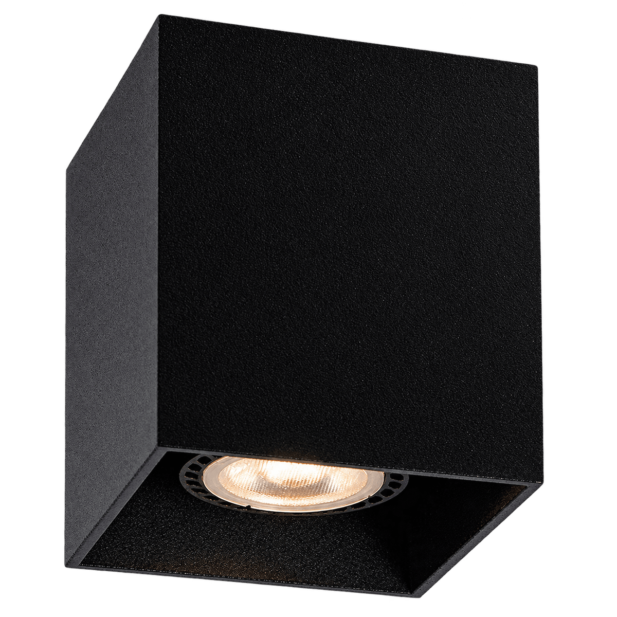 Ceiling Surface Mount Downlight Square Sand Black