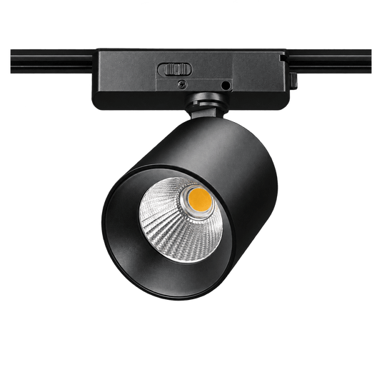 New York 3CCT 10W 3 Wire Track Spotlight - Black