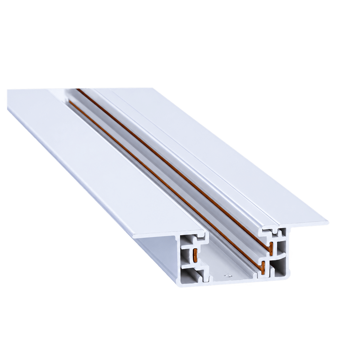 3-Wire Recessed Track Light White - White / 1.5m