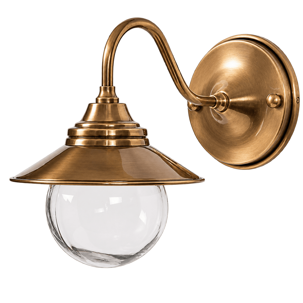 Cupid Outdoor Wall Lamp Antique Brass