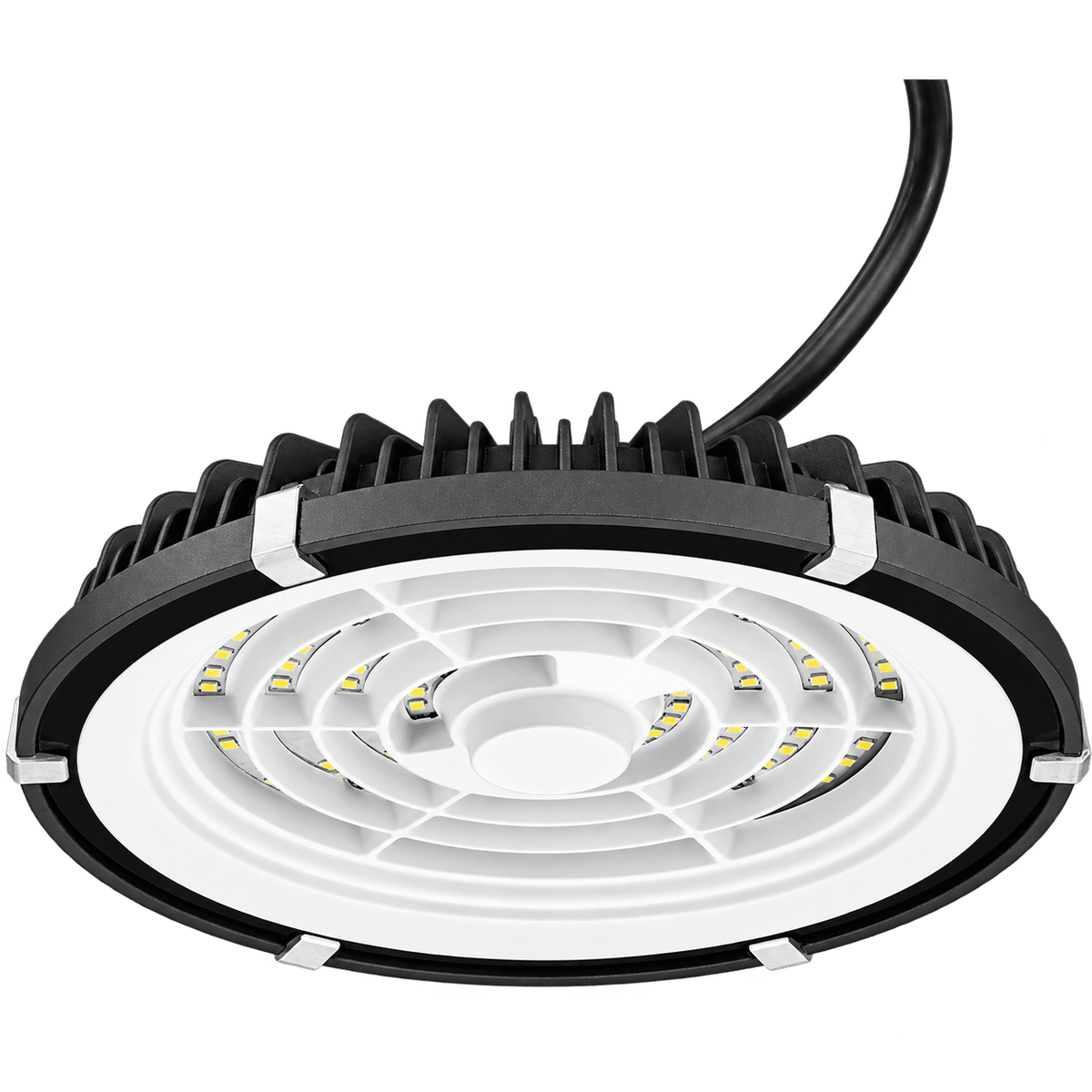 100W Aluminium & Tempered Glass UFO LED High-Bay IP65