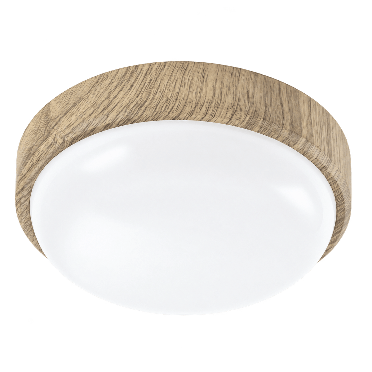 Bathroom LED Ceiling Light - Light / Dark Wood (IP54) - Light Wood / 20 Watt