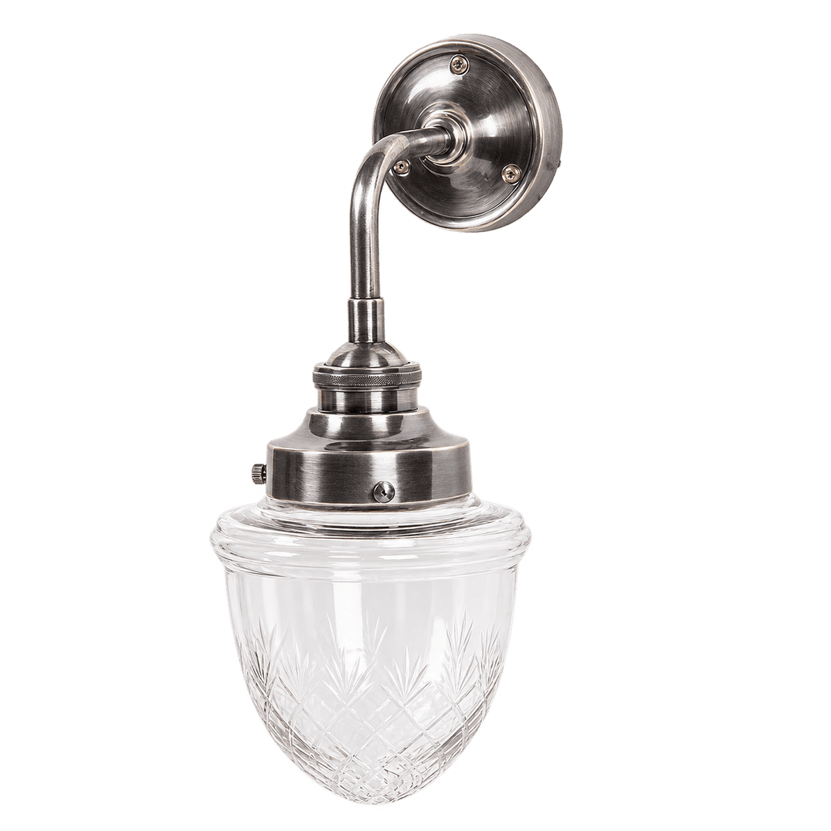Tugela Wall Lamp Antique Silver