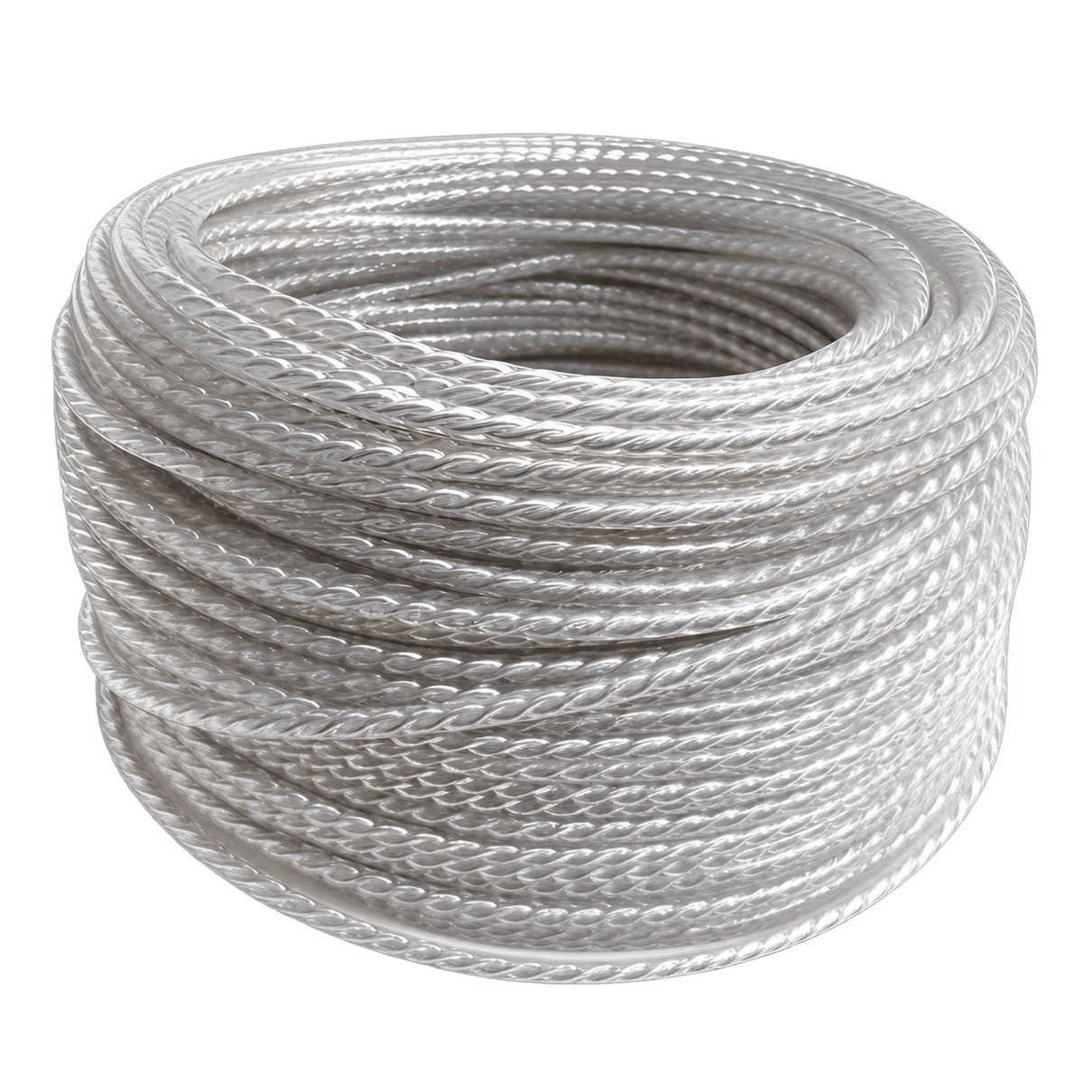 Vintage Decorative Twisted Fabric Cord - silver