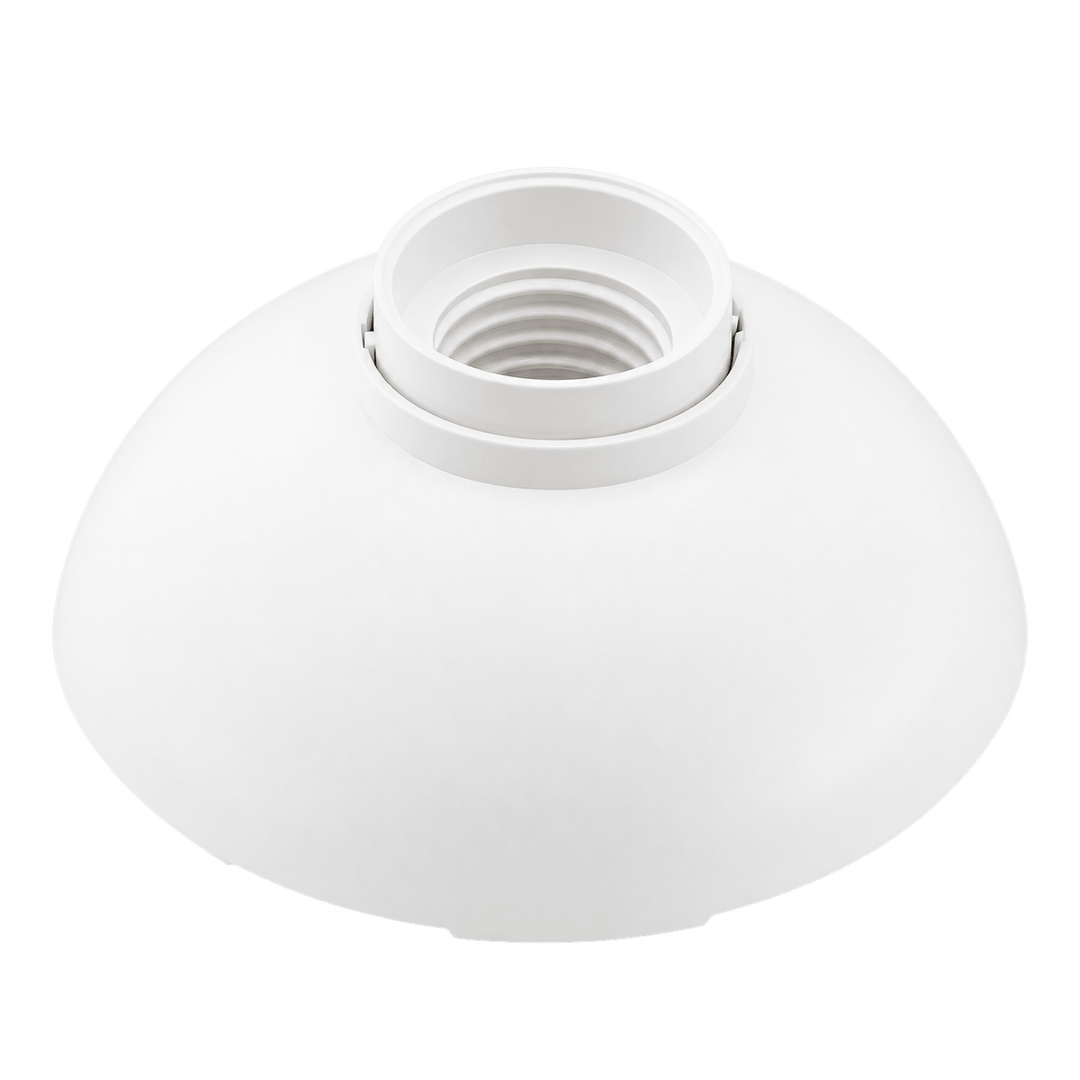 White Plastic E27 Ceiling Socket, 11W