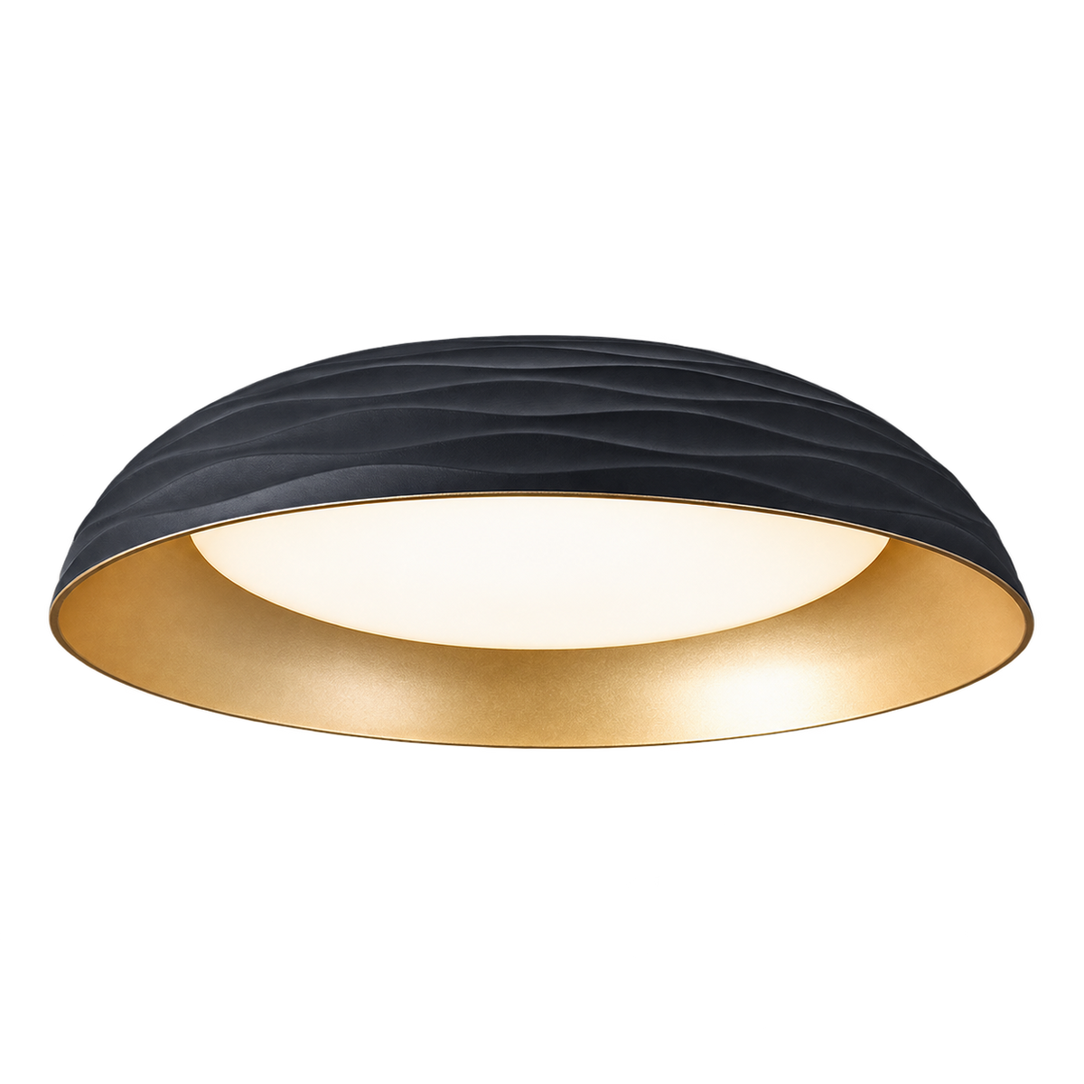 Dunes 500 Black / Gold Ceiling Light - 3CCT, 28W, Dimmable
