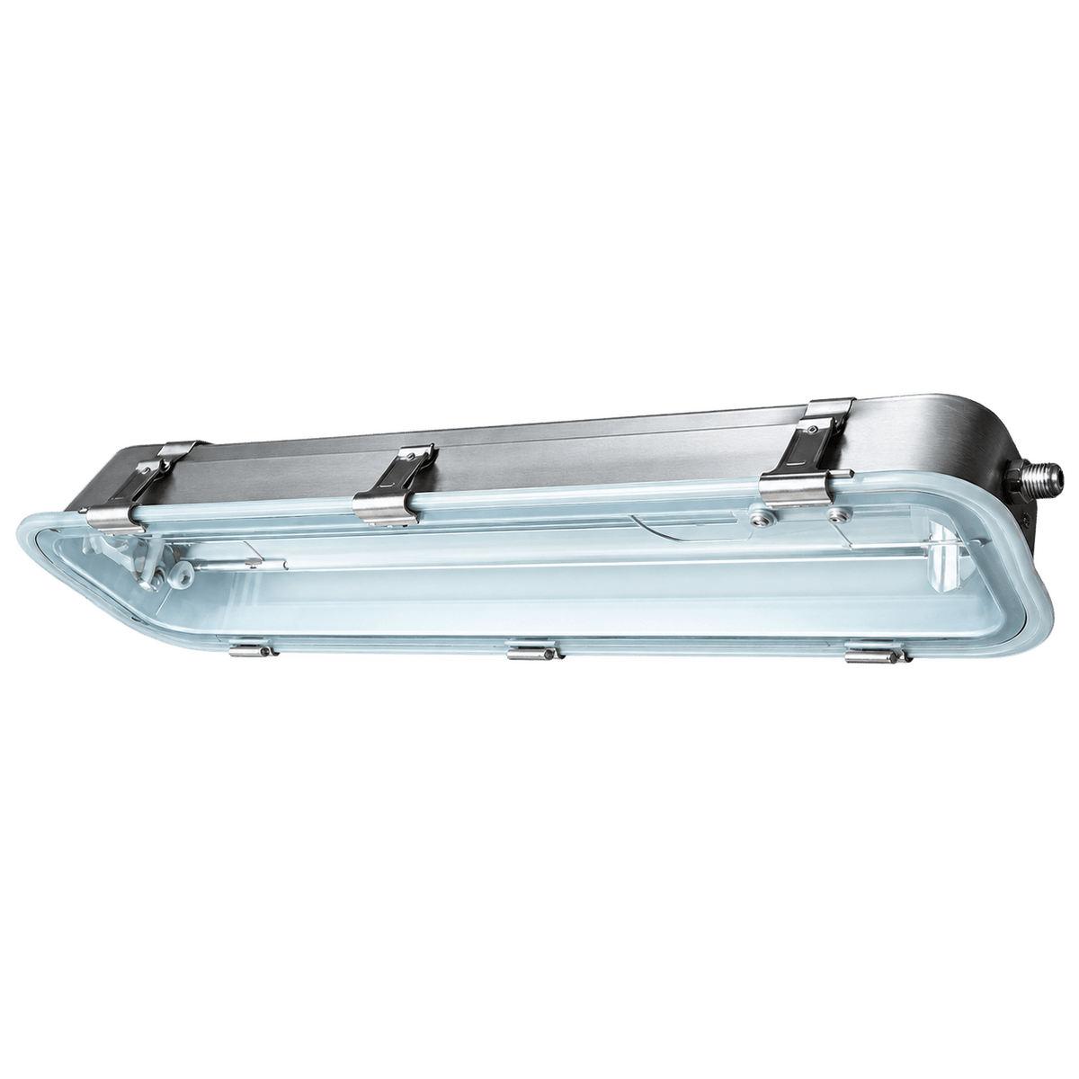 Stainless Steel LED T8 Fluorescent Fitting - 5 Foot / Double