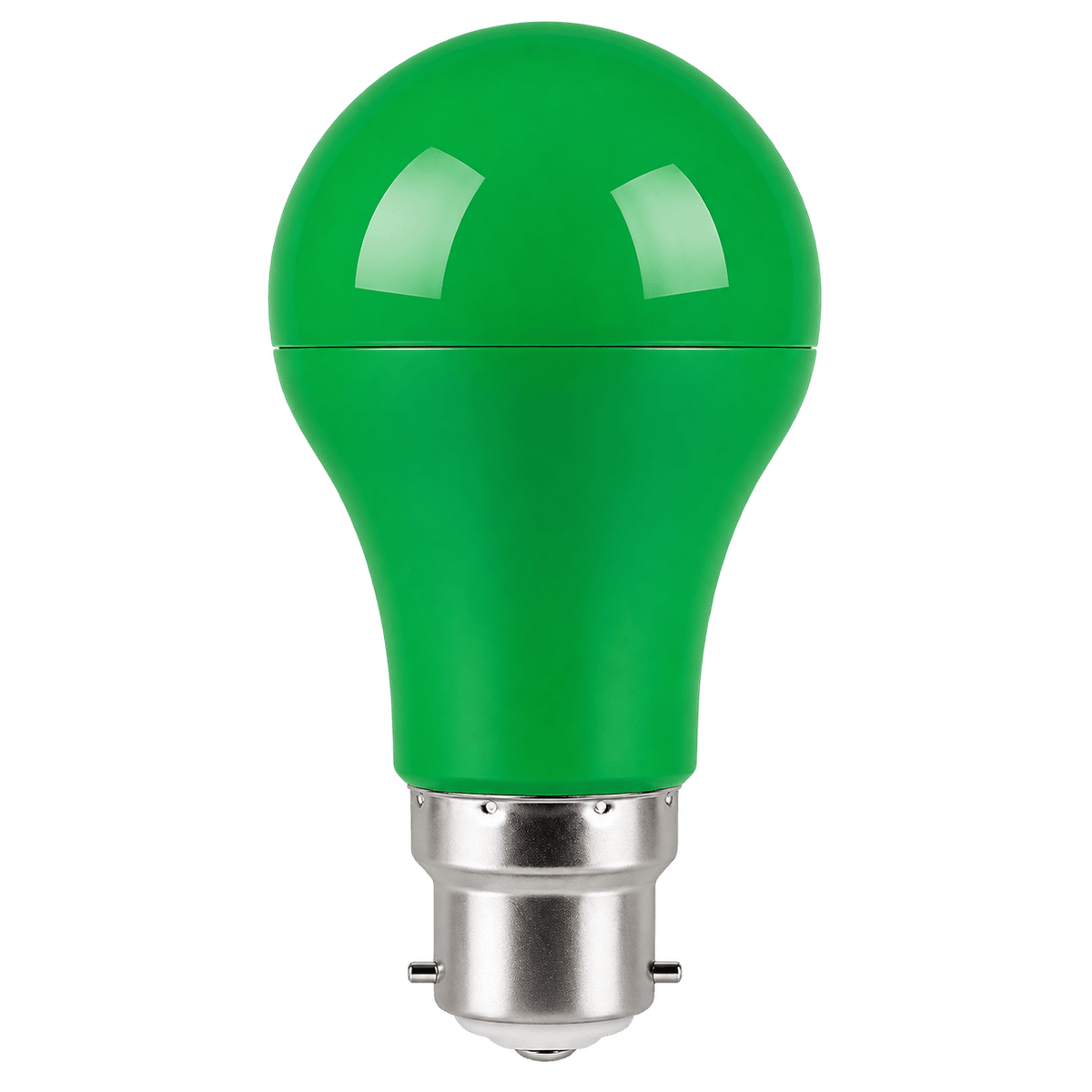 3W A60 LED Bulb (B22) - Green