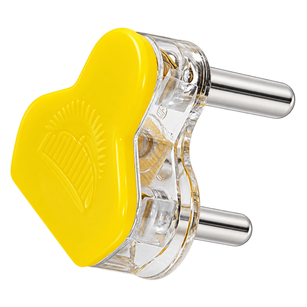 Yellow Plastic Plug Top IP20
