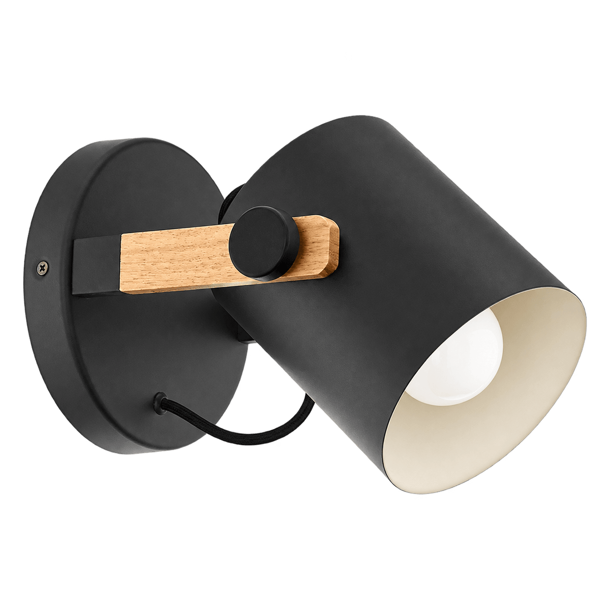Hornwood 1 Light Spotlight - Black & Brown