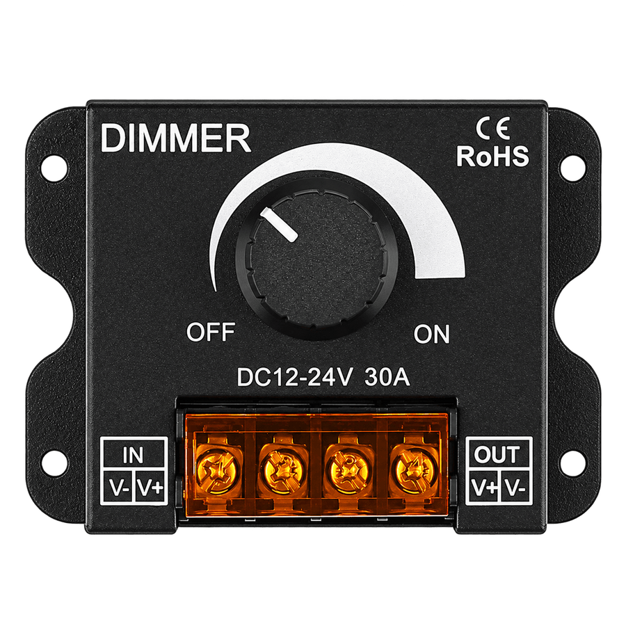 LED Strip Light Dimmer - 12V & 24V - 30A