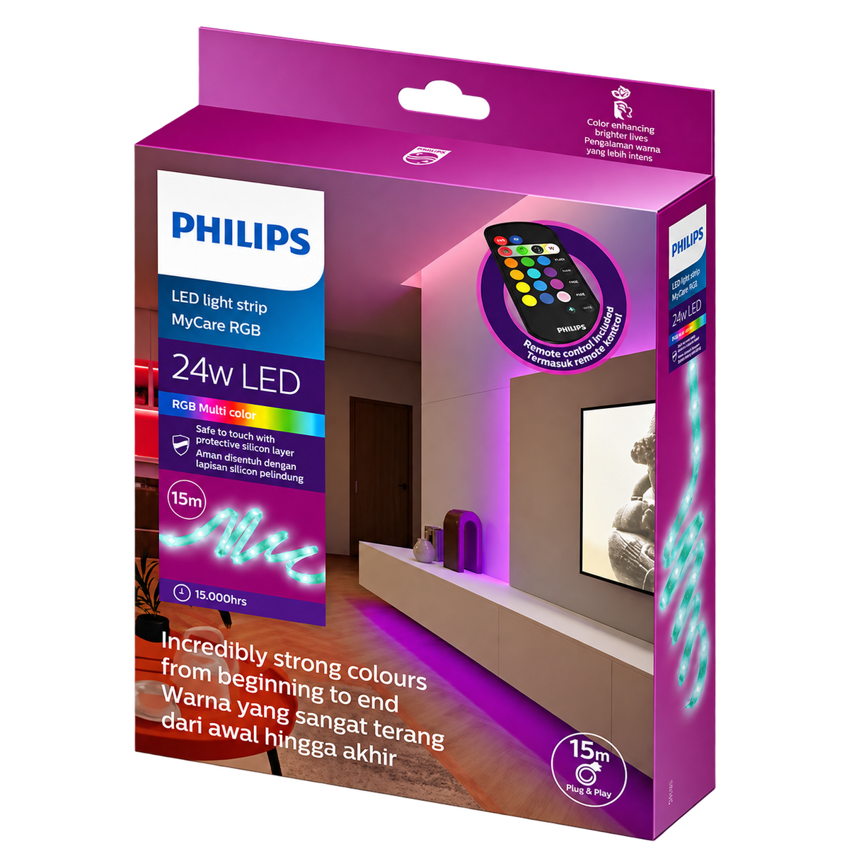 Philips MyCare Plug & Play RGB LED Striplight - 10 Meter