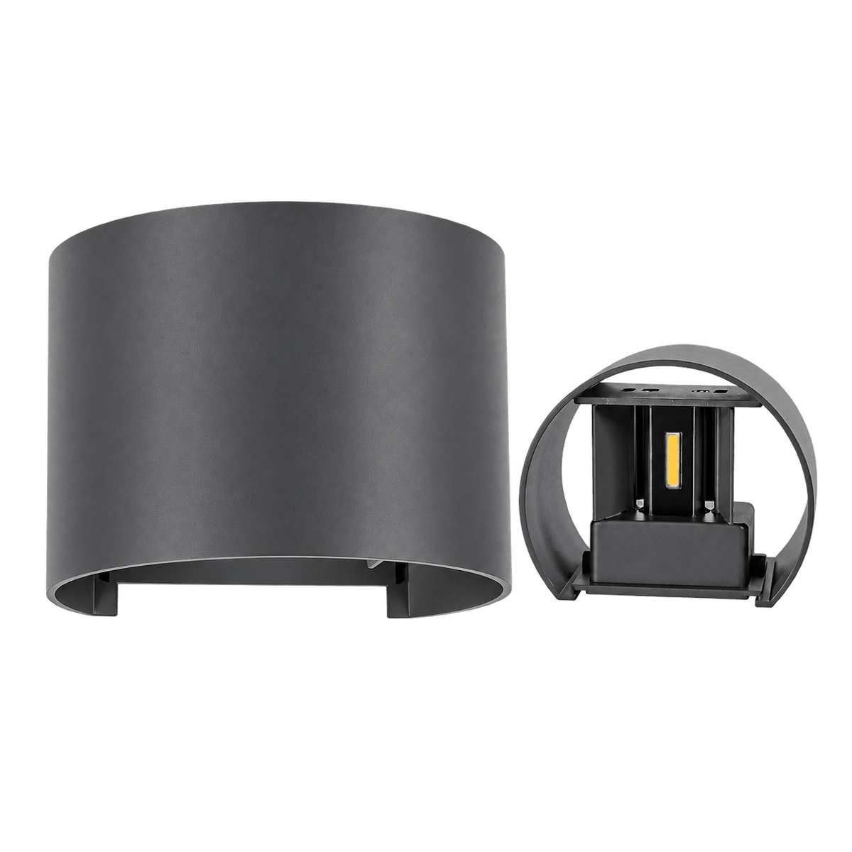 Dark Grey 6W Up & Down LED Wall Light