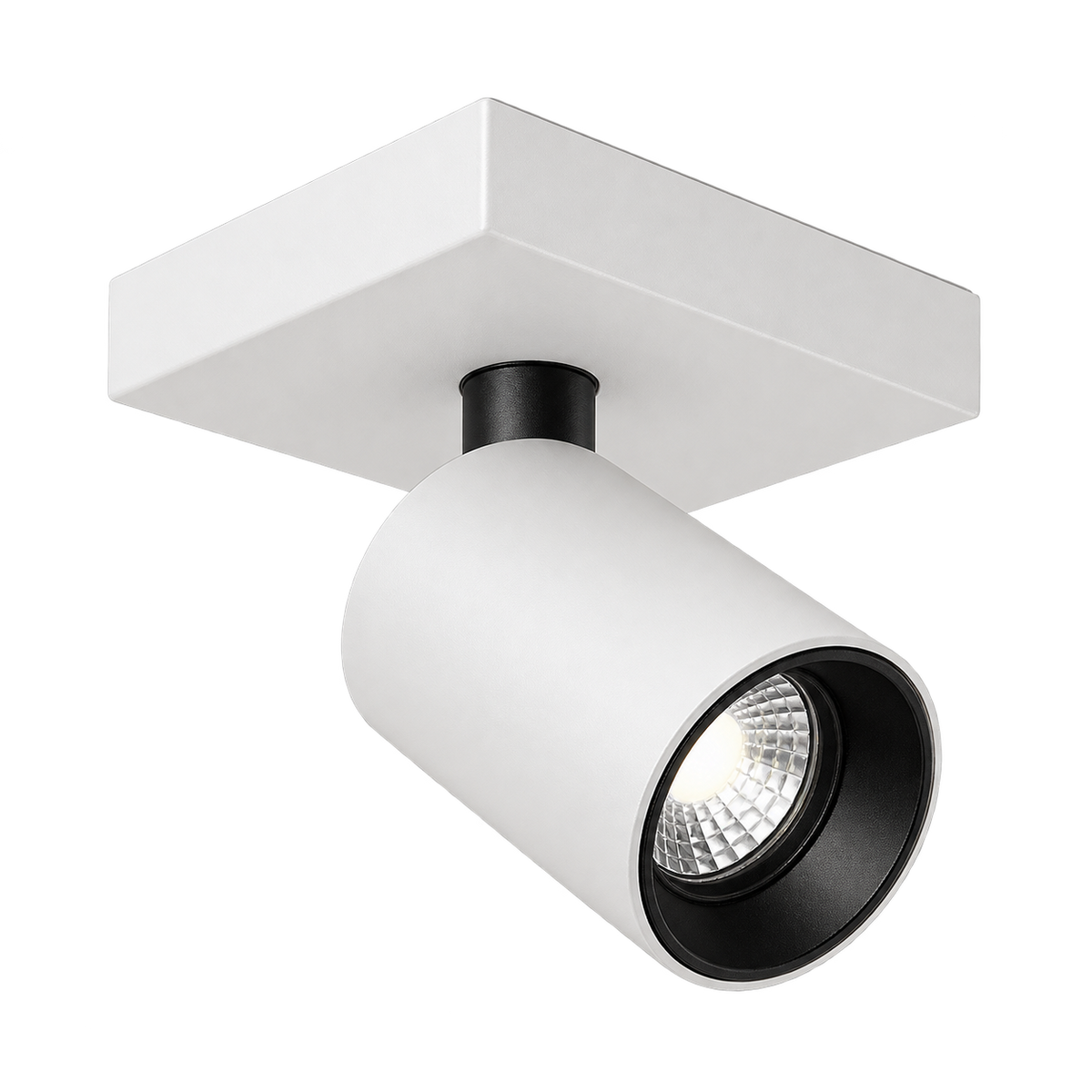 White Lone Square Ceiling Spotlight