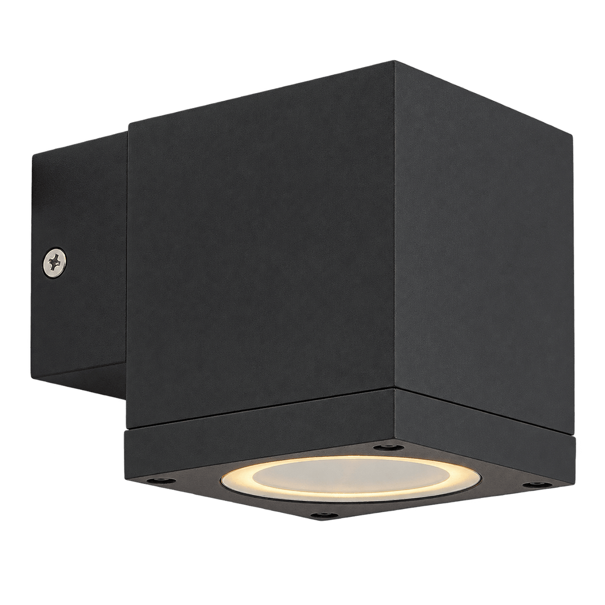 Kube Black Outdoor Wall Light IP65