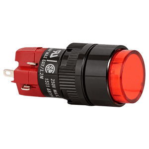 Red Illuminated Pushbutton Switch 16mm 1NO+1NC