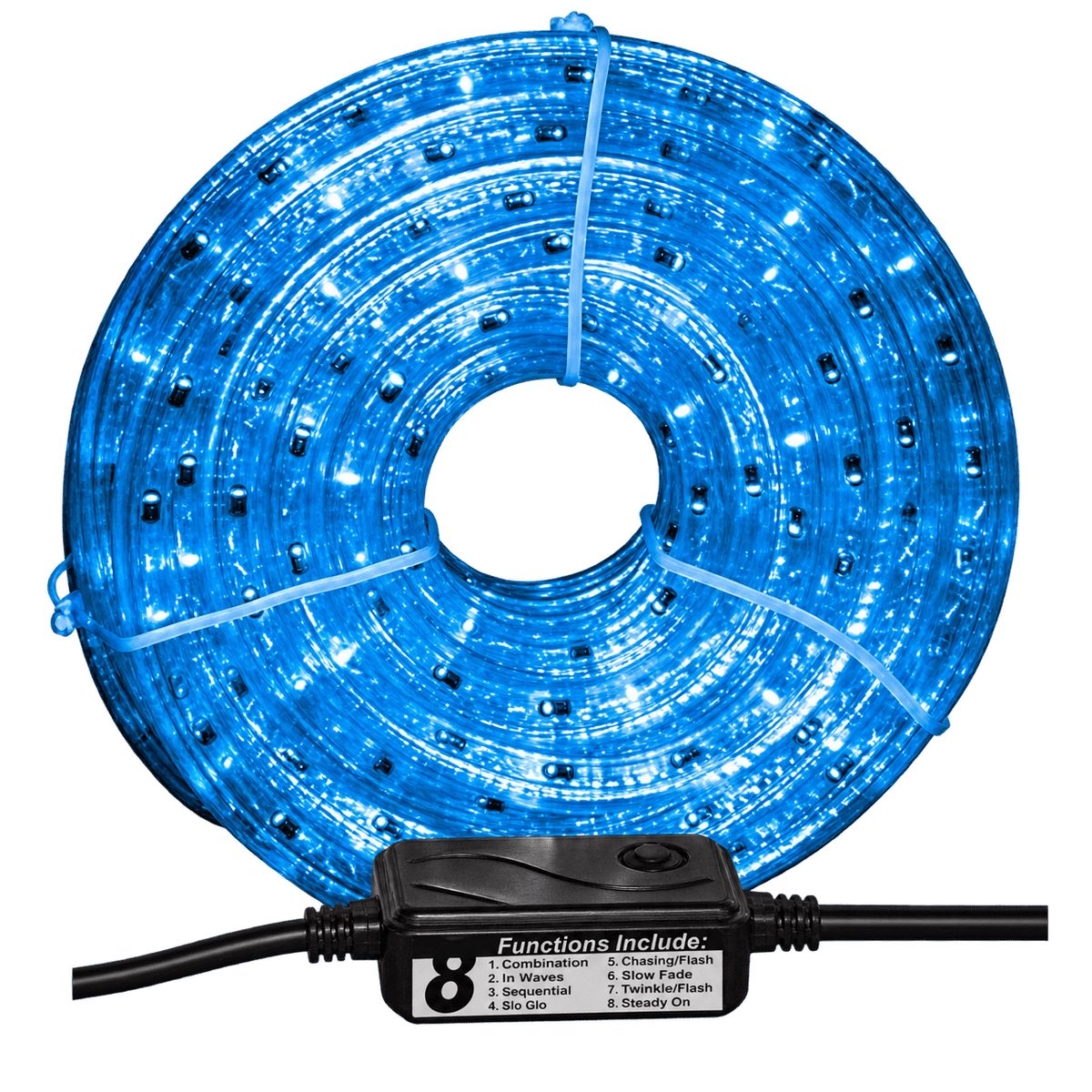 LED Rope Light 3-Wire Blue, 230V (50m Roll)