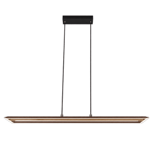 38W LED Woodline Twin Linear Pendant