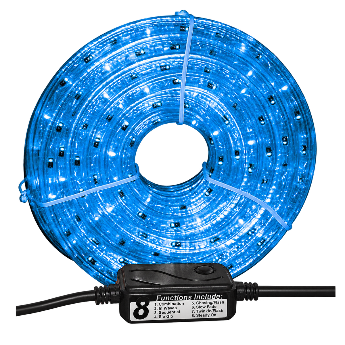 LED Rope Light 3-Wire Blue, 230V (10m Roll)