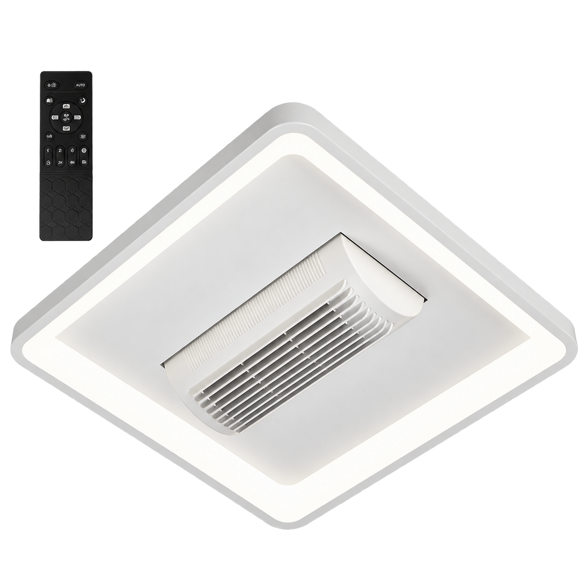 Square CCT LED Ceiling Fan with Remote Control