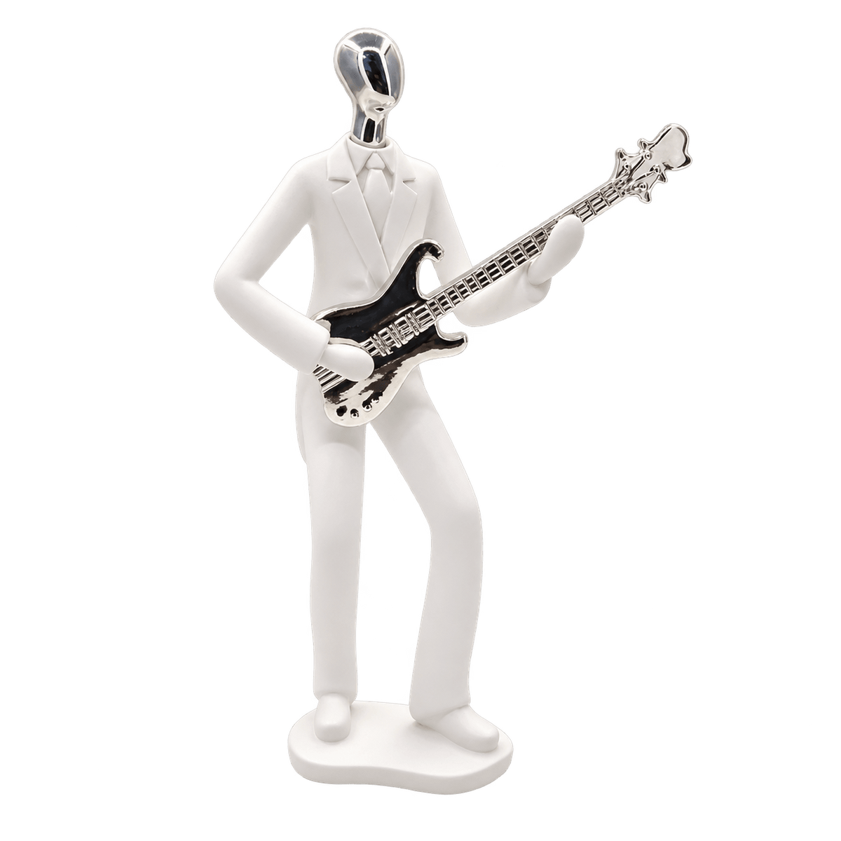 White Guitarist Figurine 27cm