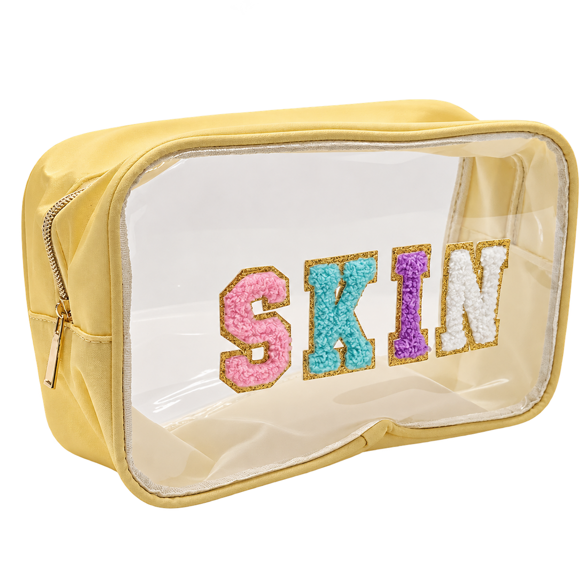Yellow Makeup Essentials Pouch