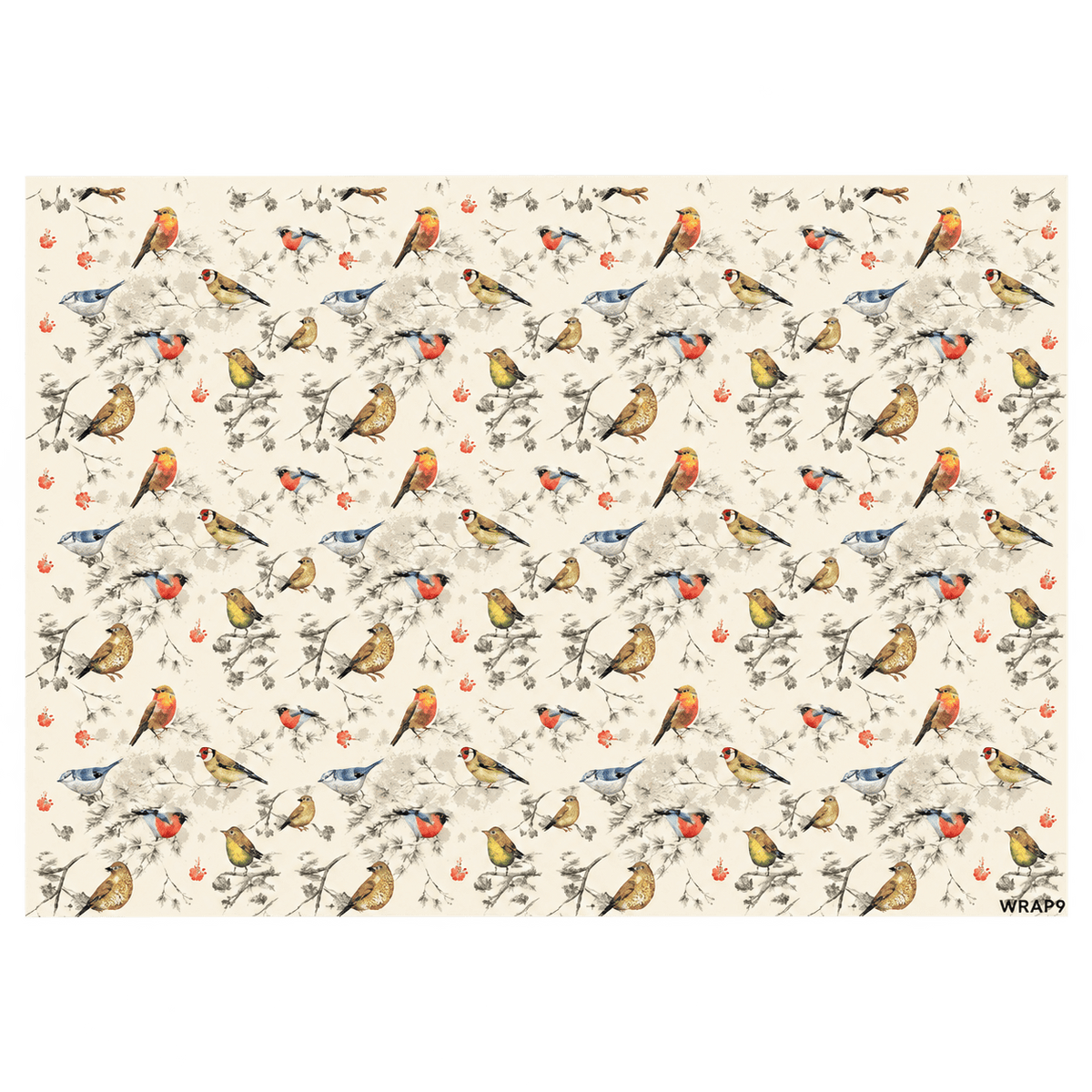 Gift Wrap Sheet - Birds