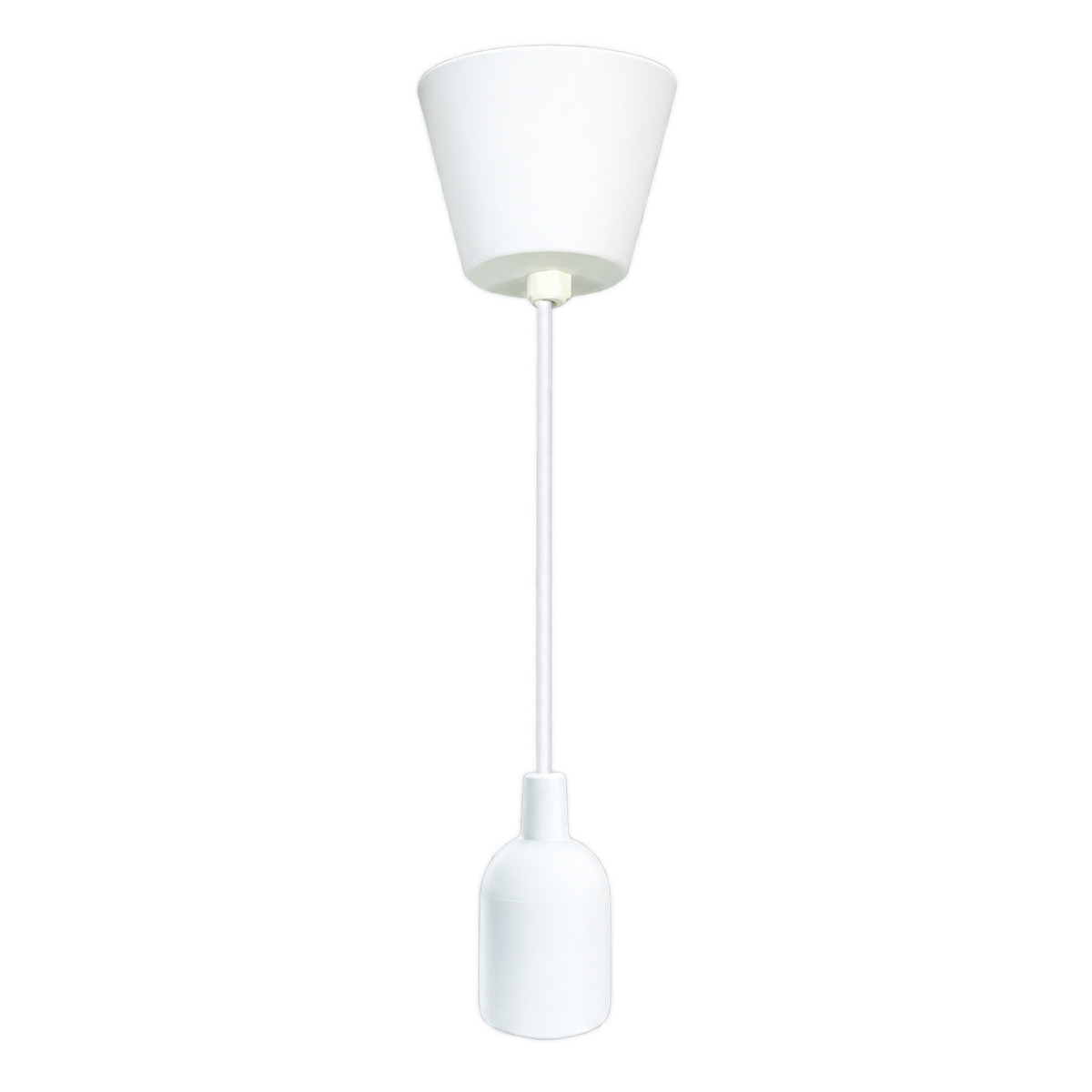 Pendant - Ceiling Rose Kit Silicon Lamp Cup - White