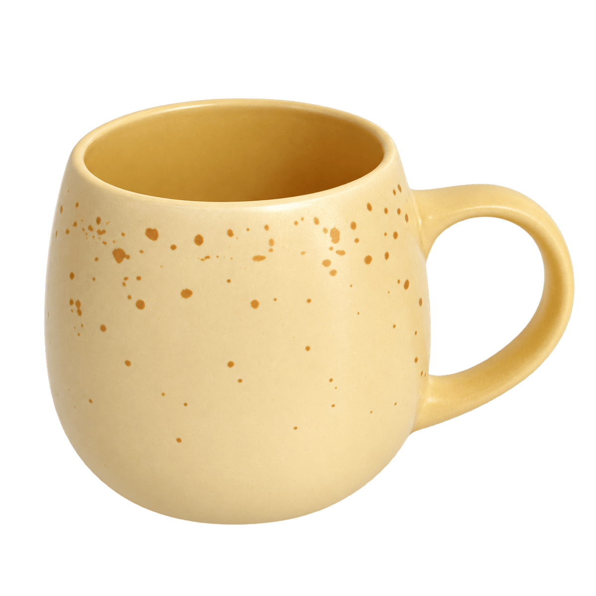 Speckled Gold Yellow Ceramic Mug