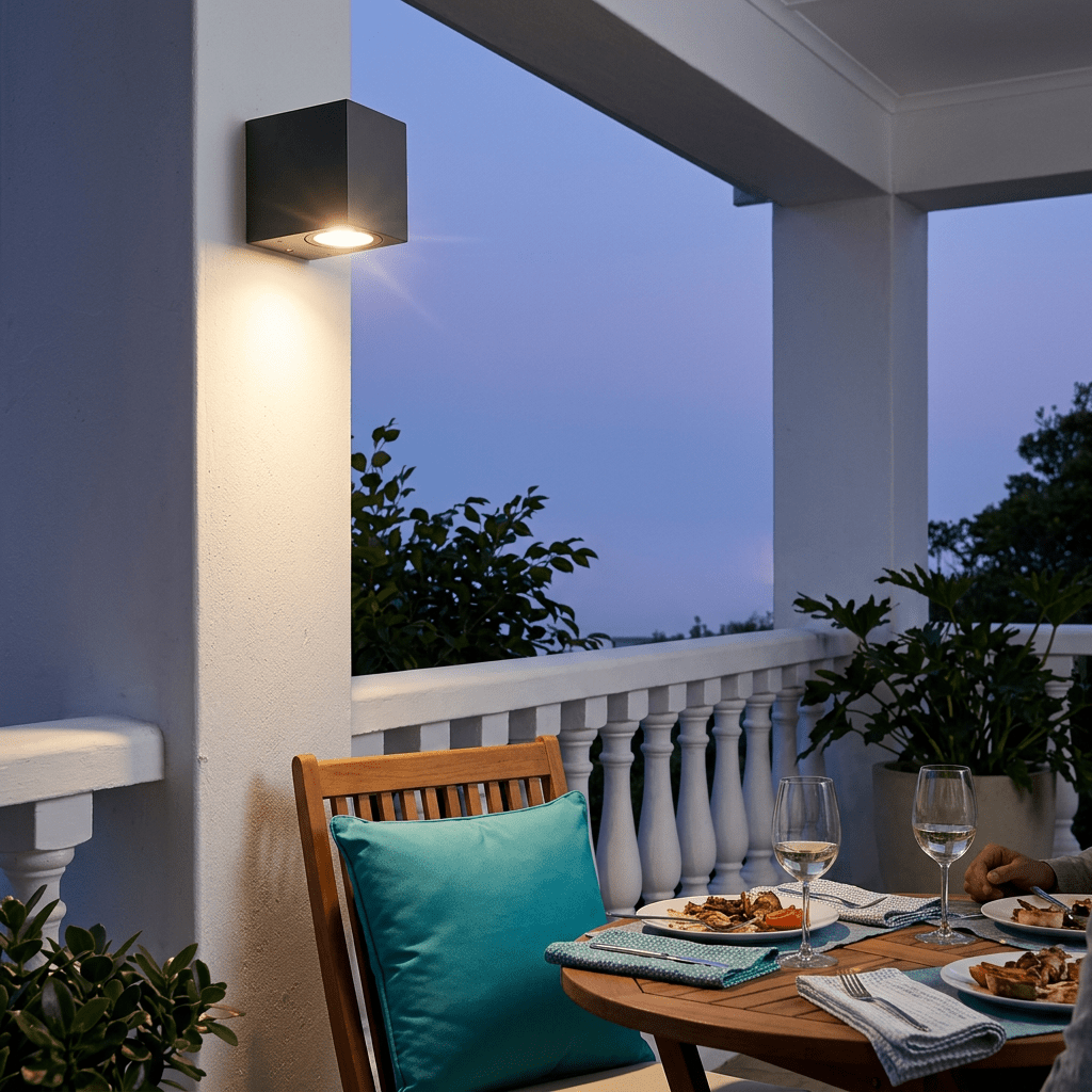 Dark Grey Outdoor Wall Light IP54