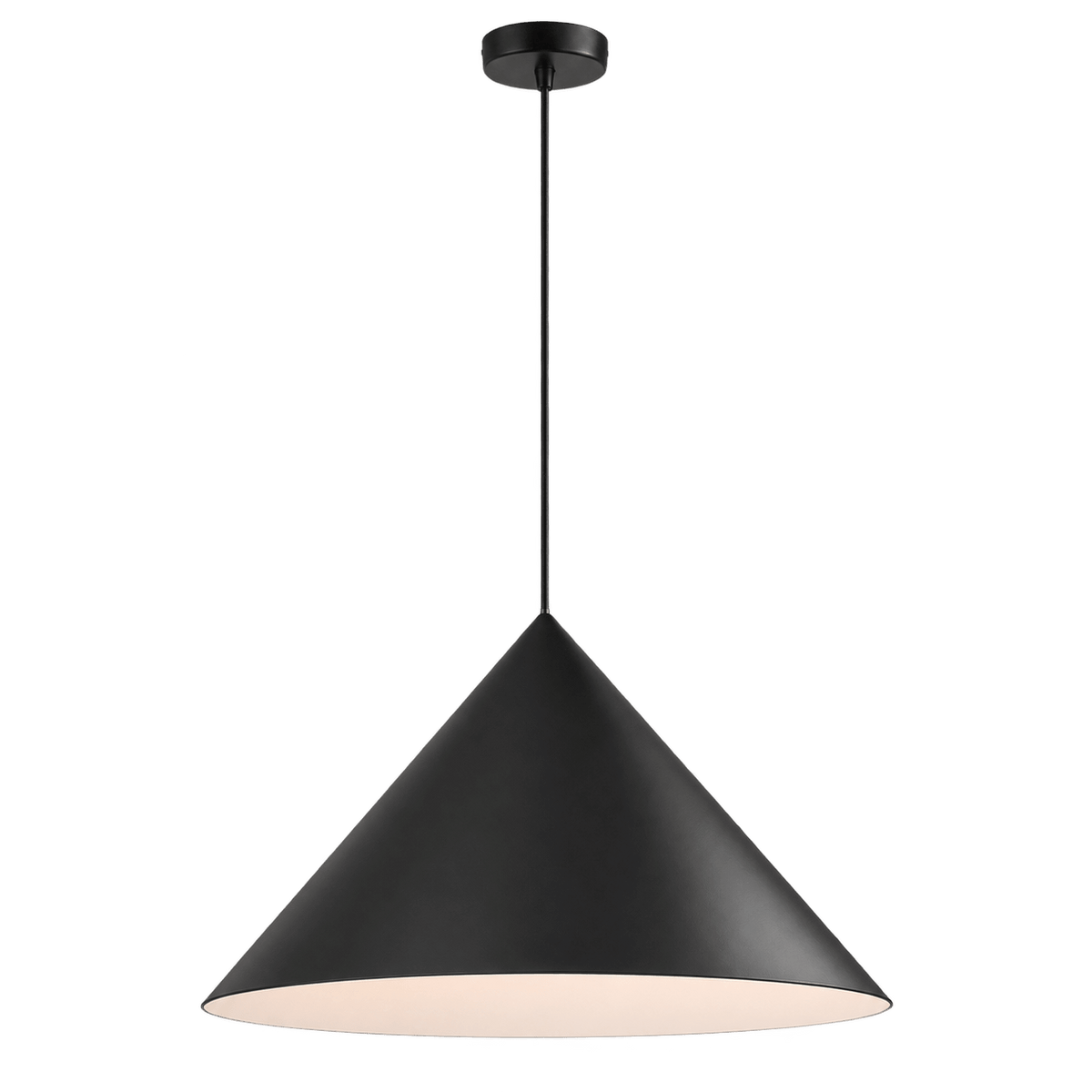 Medium Prism Black Pendant Light