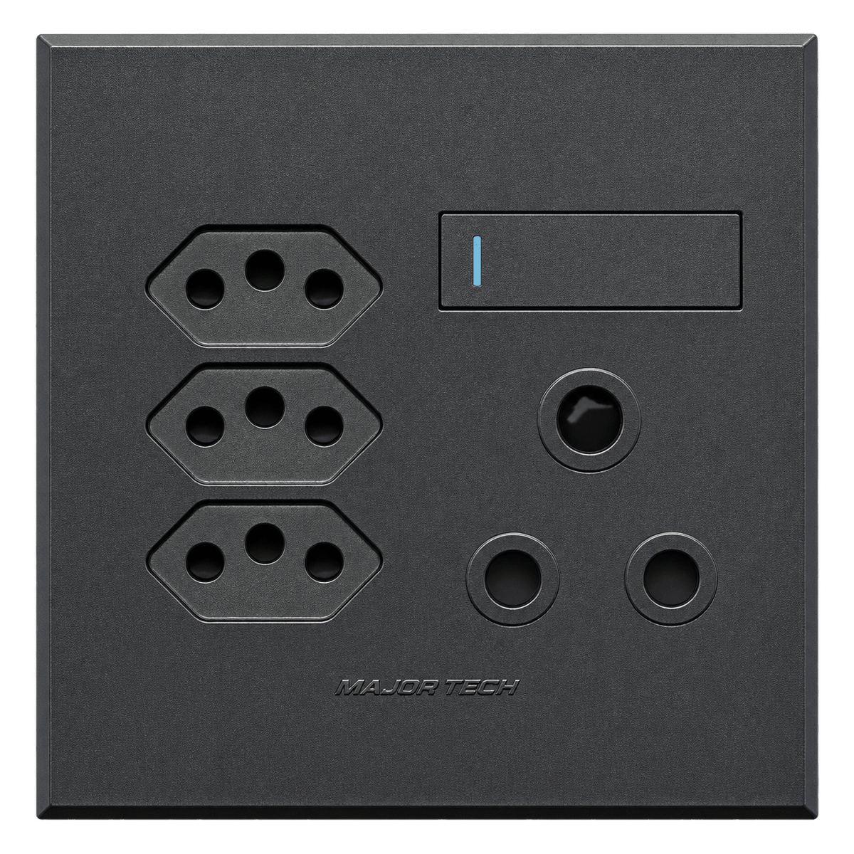 Veti 3 - 4 x 4 Single RSA, Triple V-Slim Sockets - Graphite / Graphite