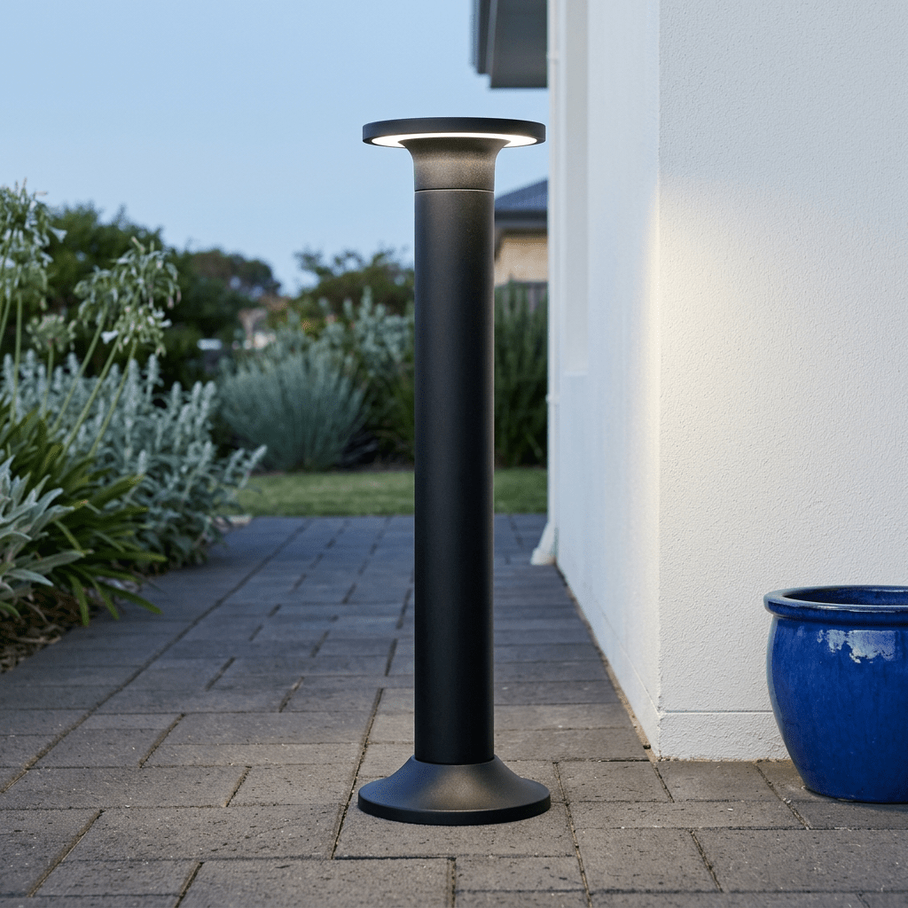 Focal Black Matte LED Bollard - Coastal