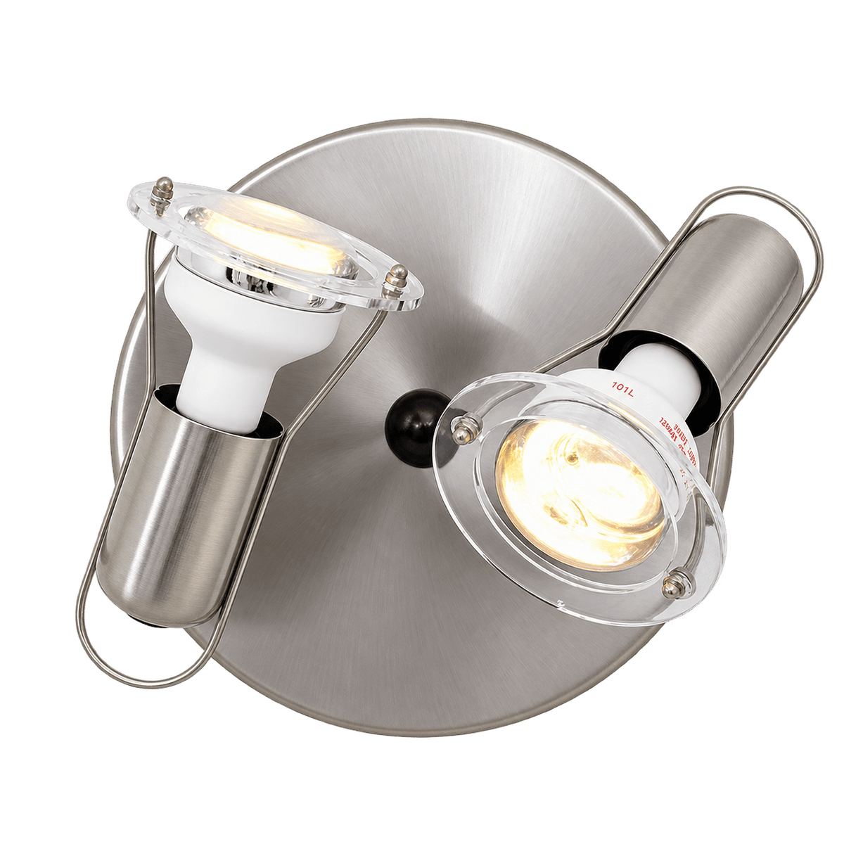 Satin Chrome Ceiling Spotlight Indoor 2-Light