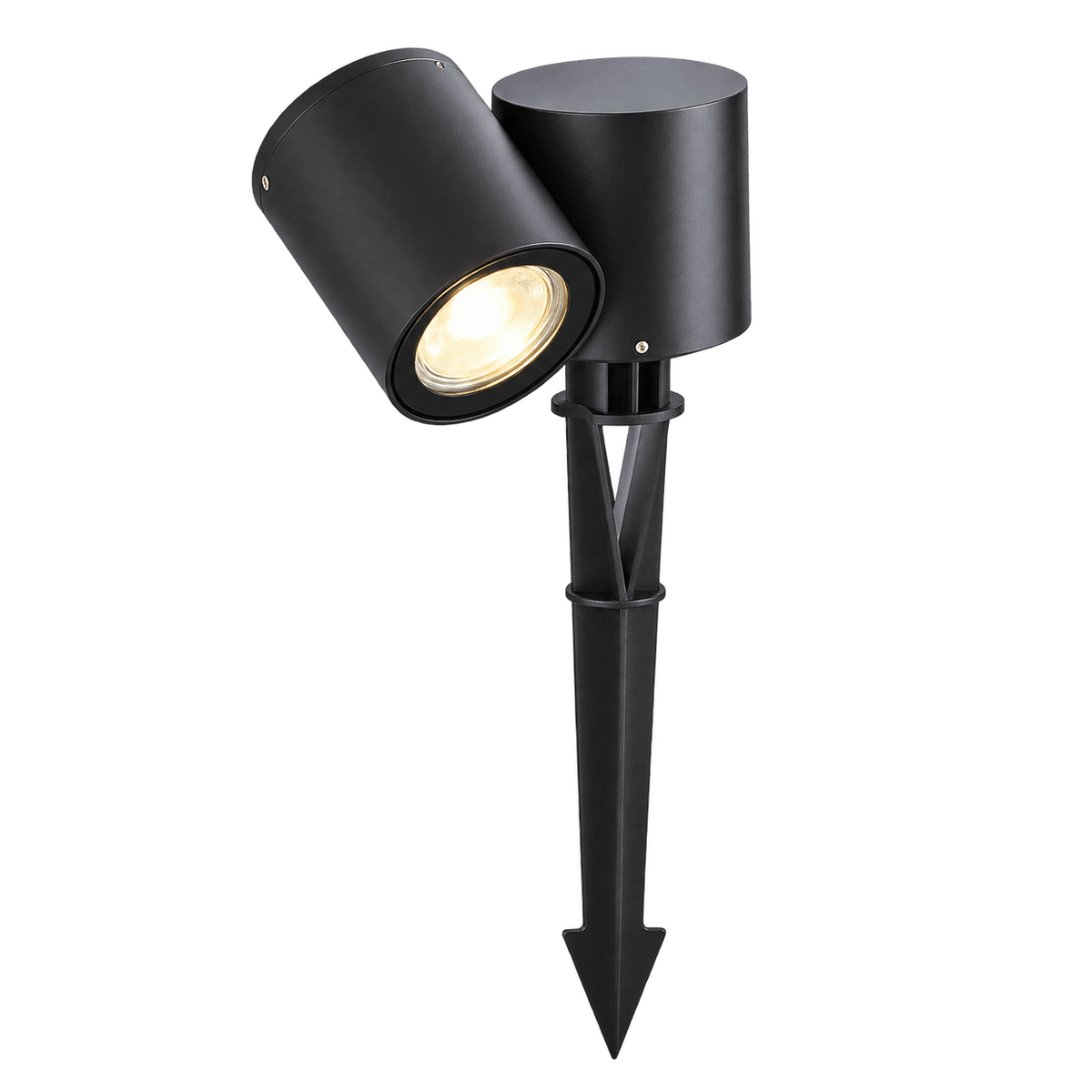 Matt Black Adjustable Spike Light IP54