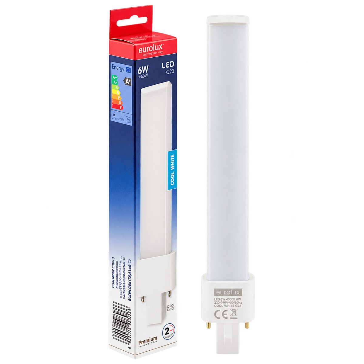 Cool White 6W LED G23 Bulb