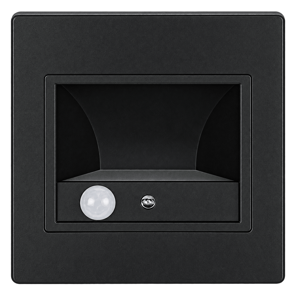 Square Motion Sensor LED Foot Light - Black / Cool White 4000K