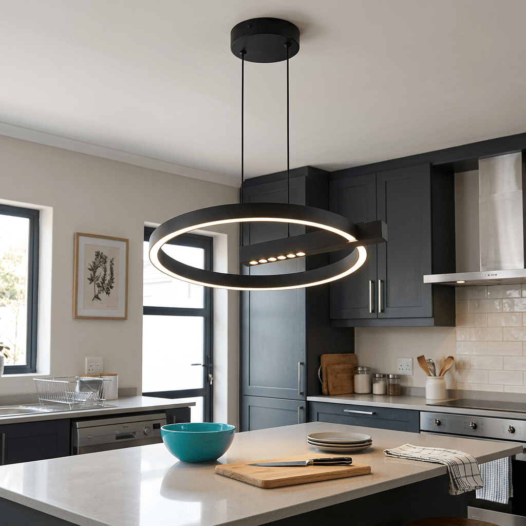 Black Q LED Pendant Light