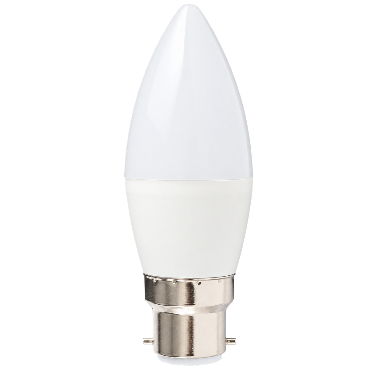 5W Clear Candle LED Bulb – B22, 6000K Daylight