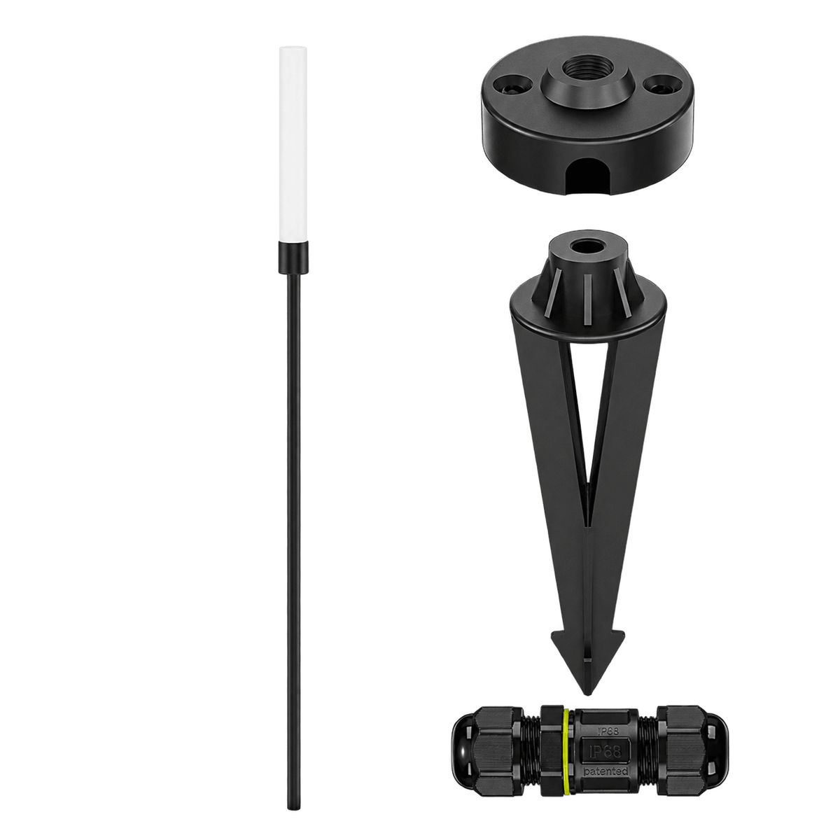 Black Frosted LED Spike Light - 24V IP65 (Pixie)