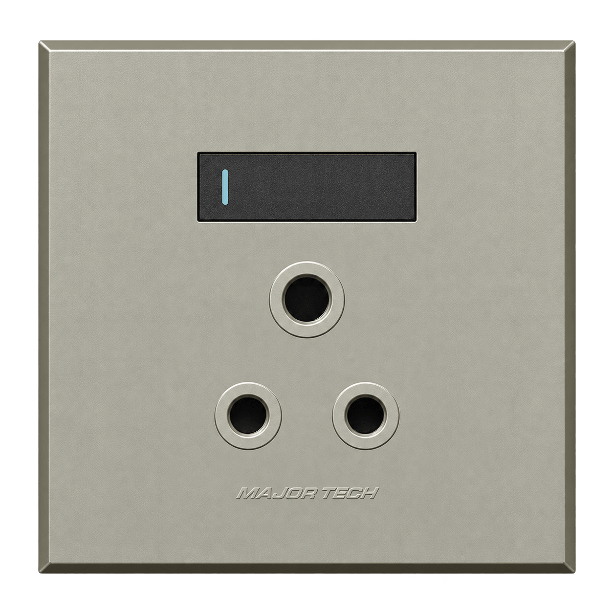 Veti 3 - 4 x 4 Single RSA Socket - Graphite / Titanium