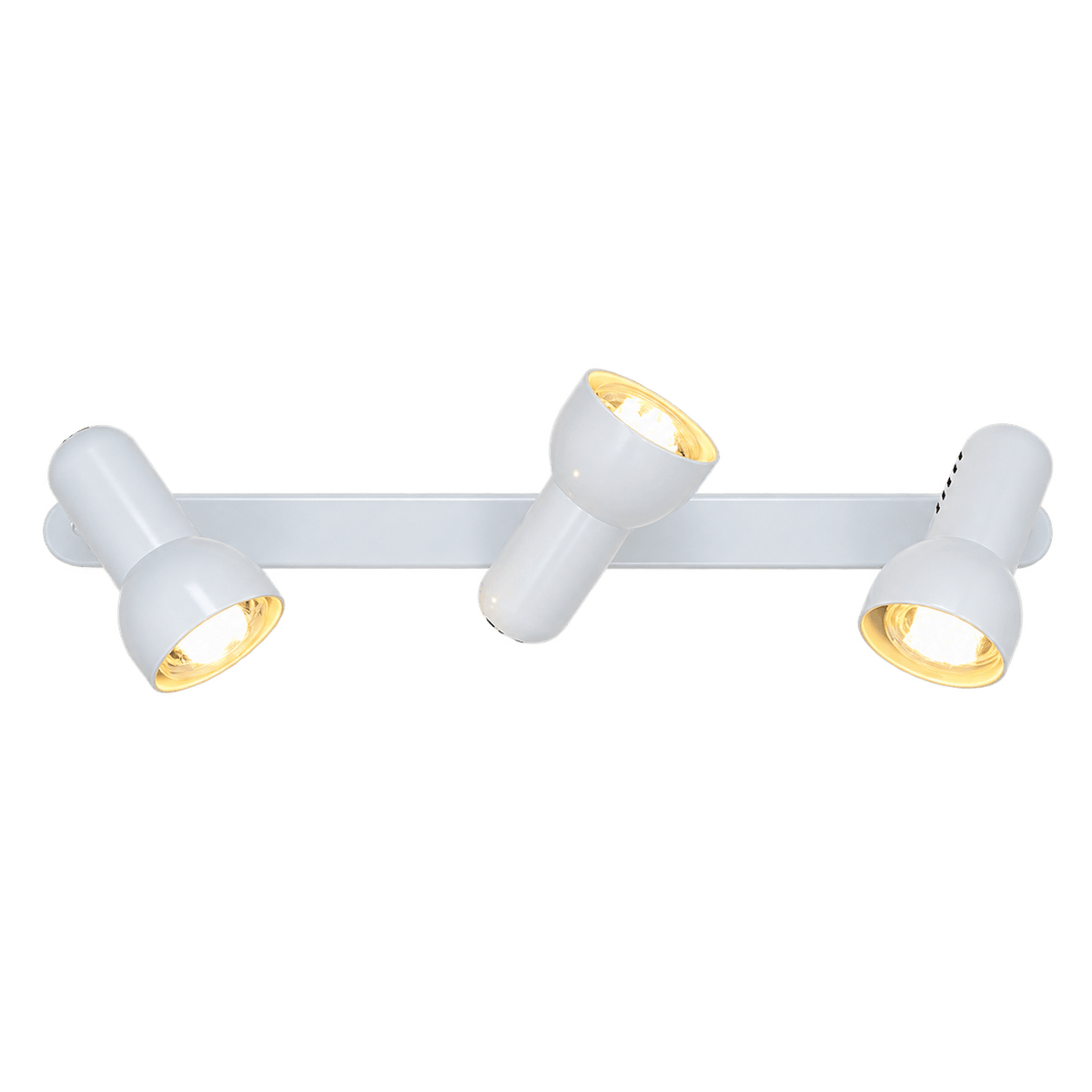 White Steel Spot Light - 3 Light
