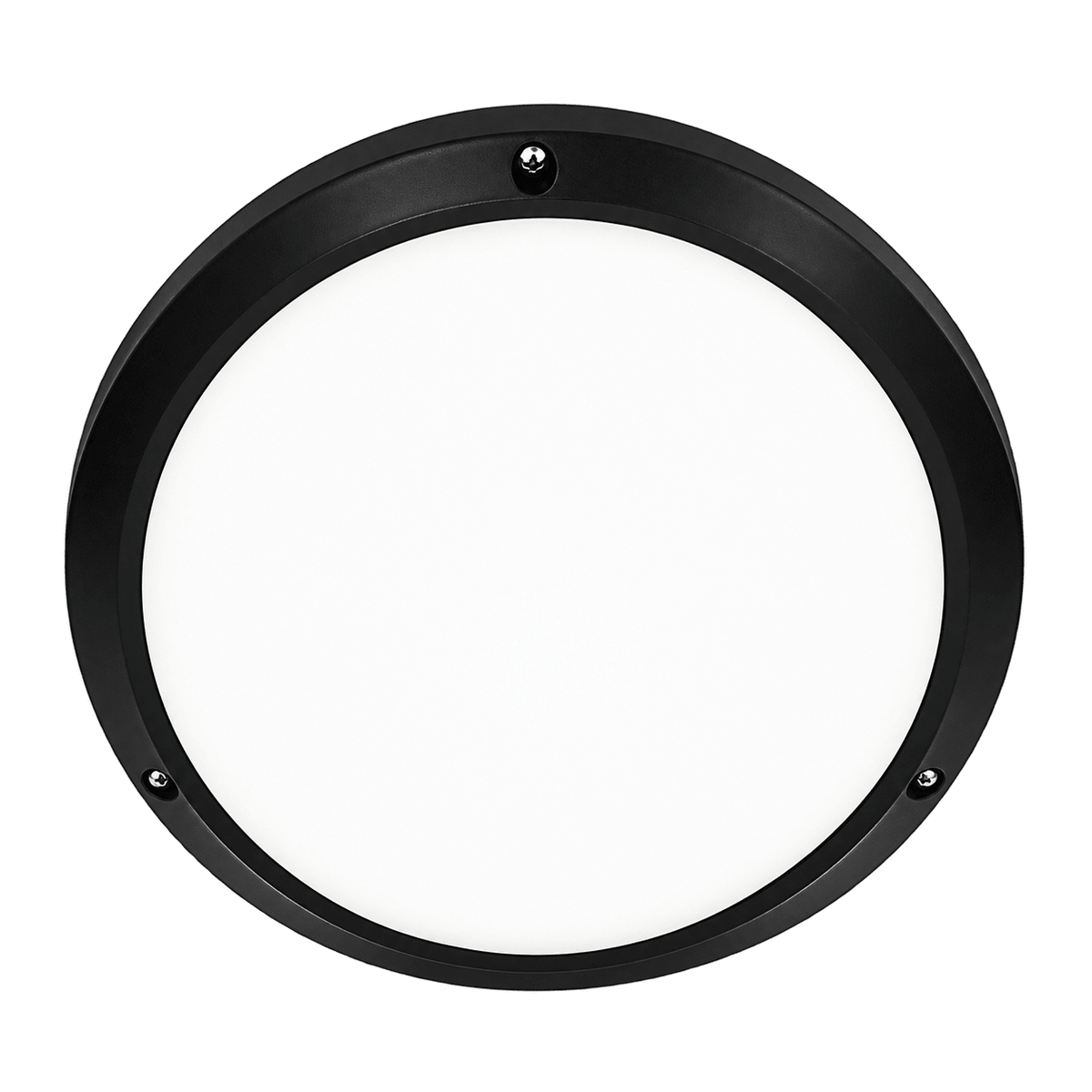 Black Outdoor Wall Light IP54 Polycarbonate Cover