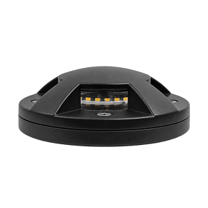 Black dimmable in-ground LED ground light with visible LED array