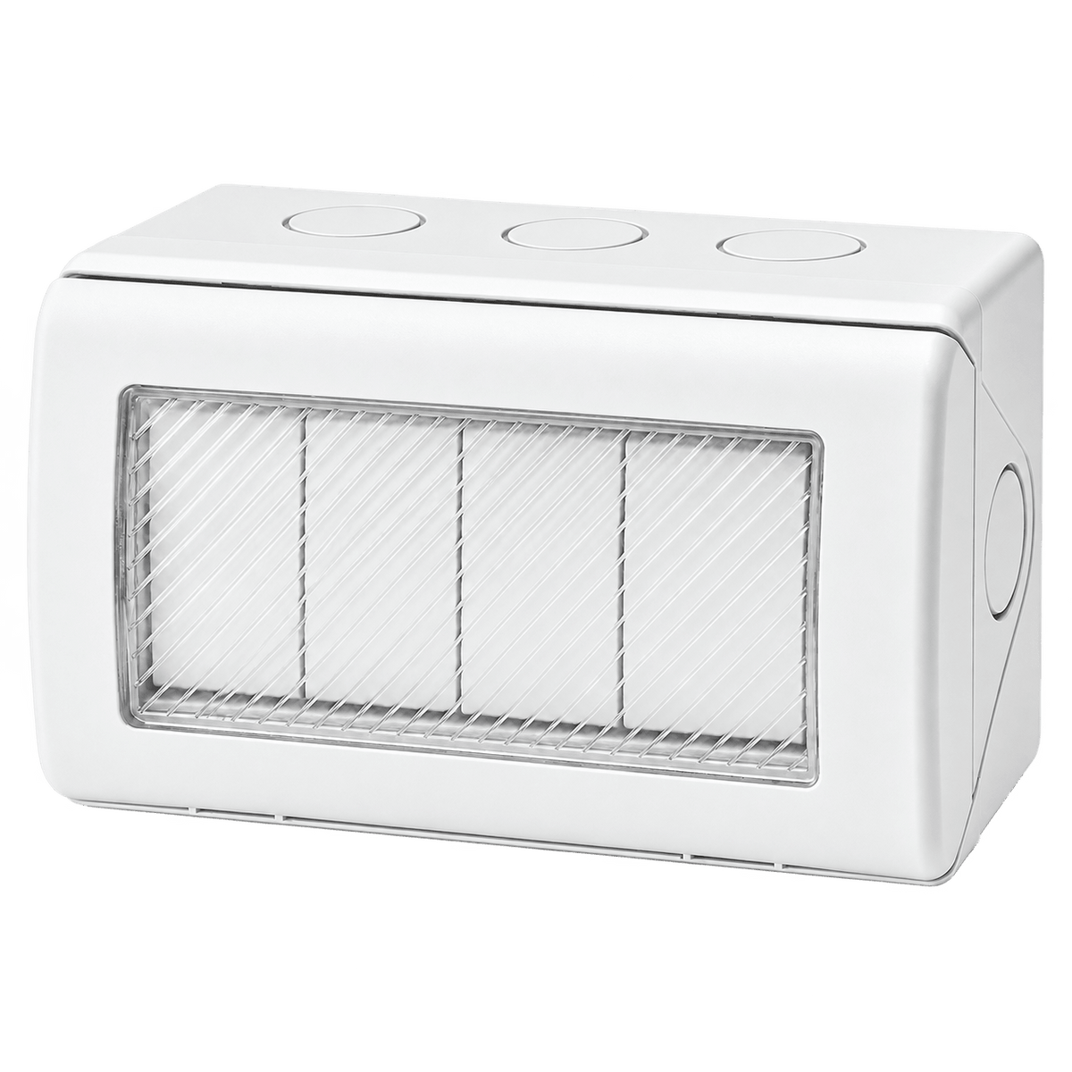 4 Lever 2 Way Waterproof Switch - White IP55