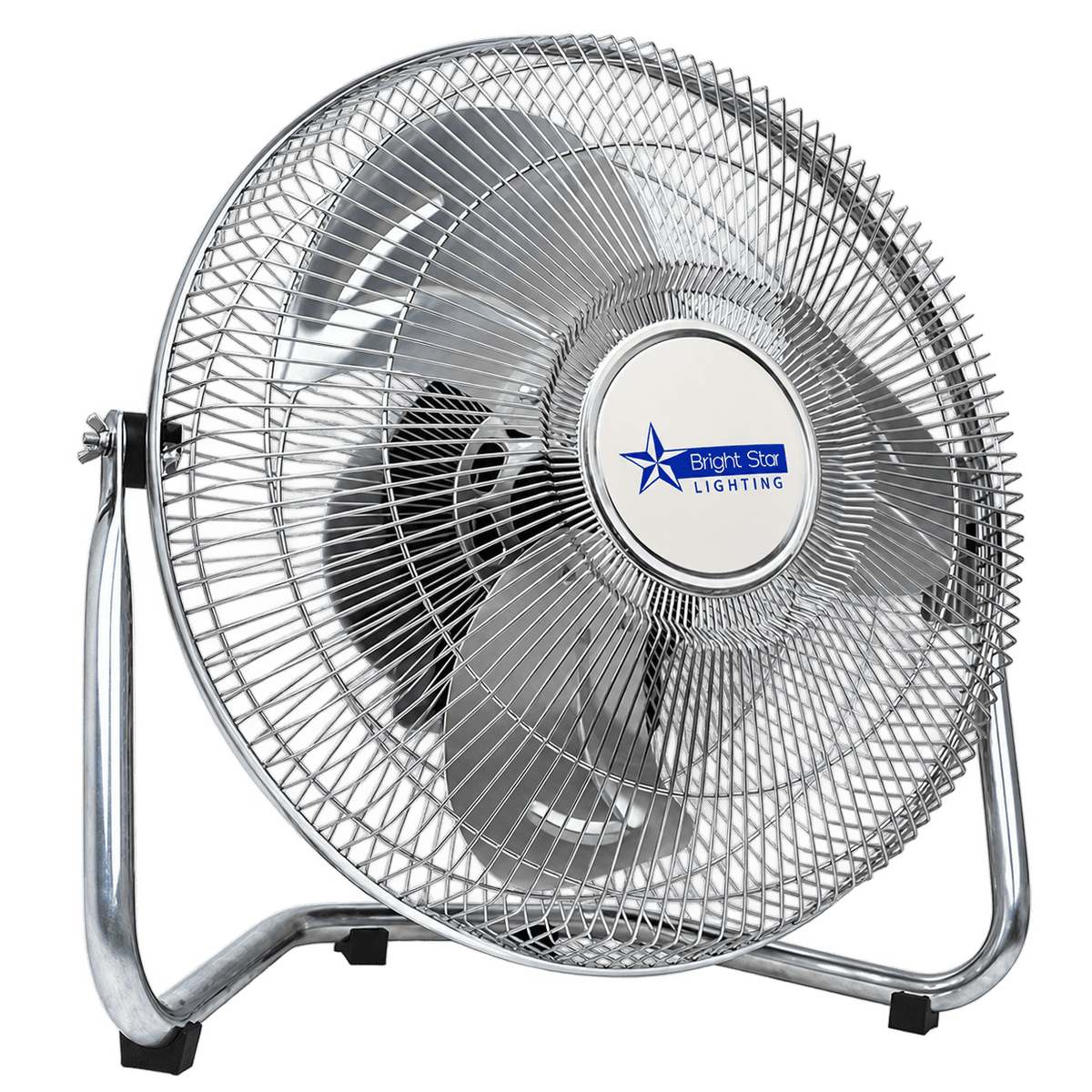 Chrome Floor Fan - High Velocity 3-Speed