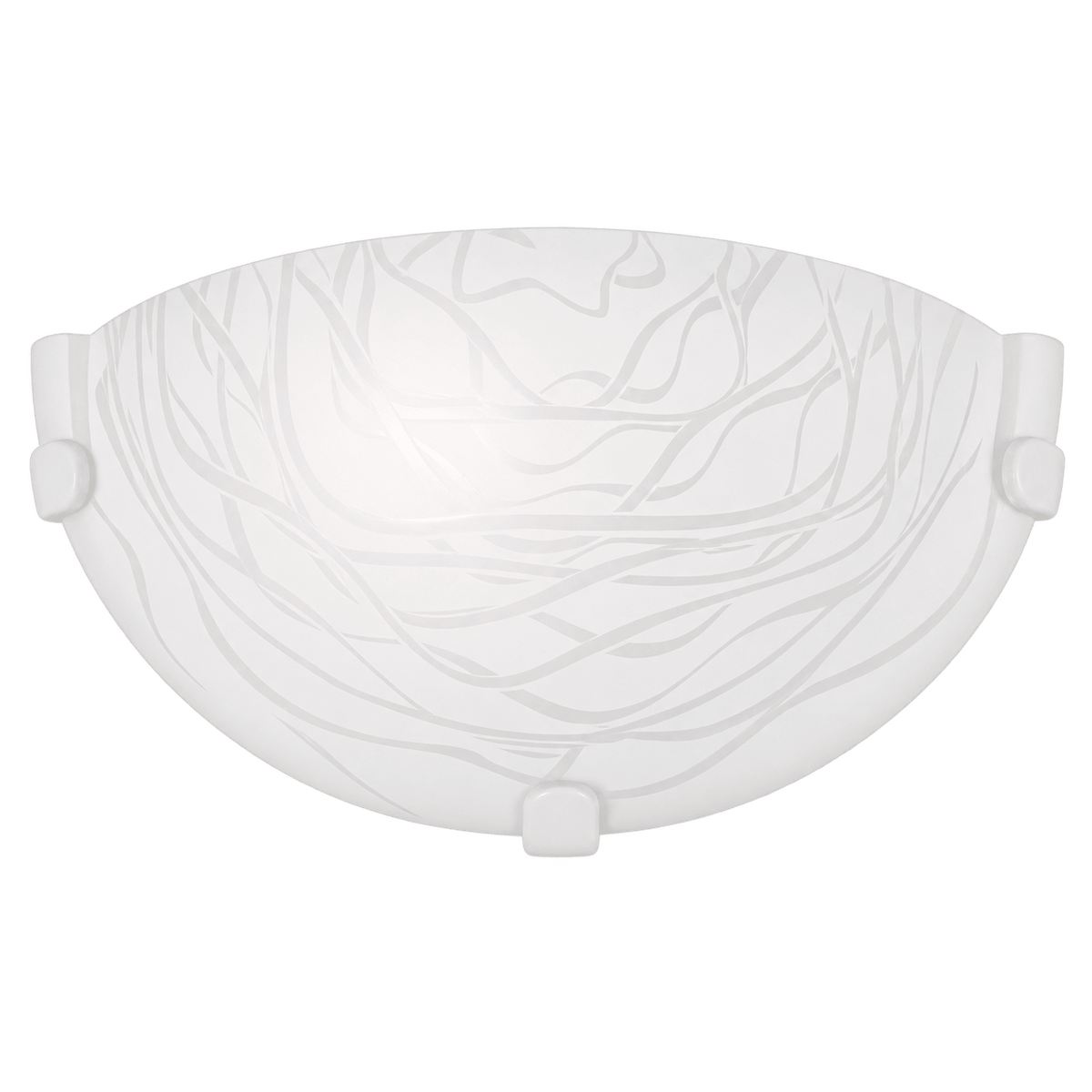 White Glass Indoor Wall Light