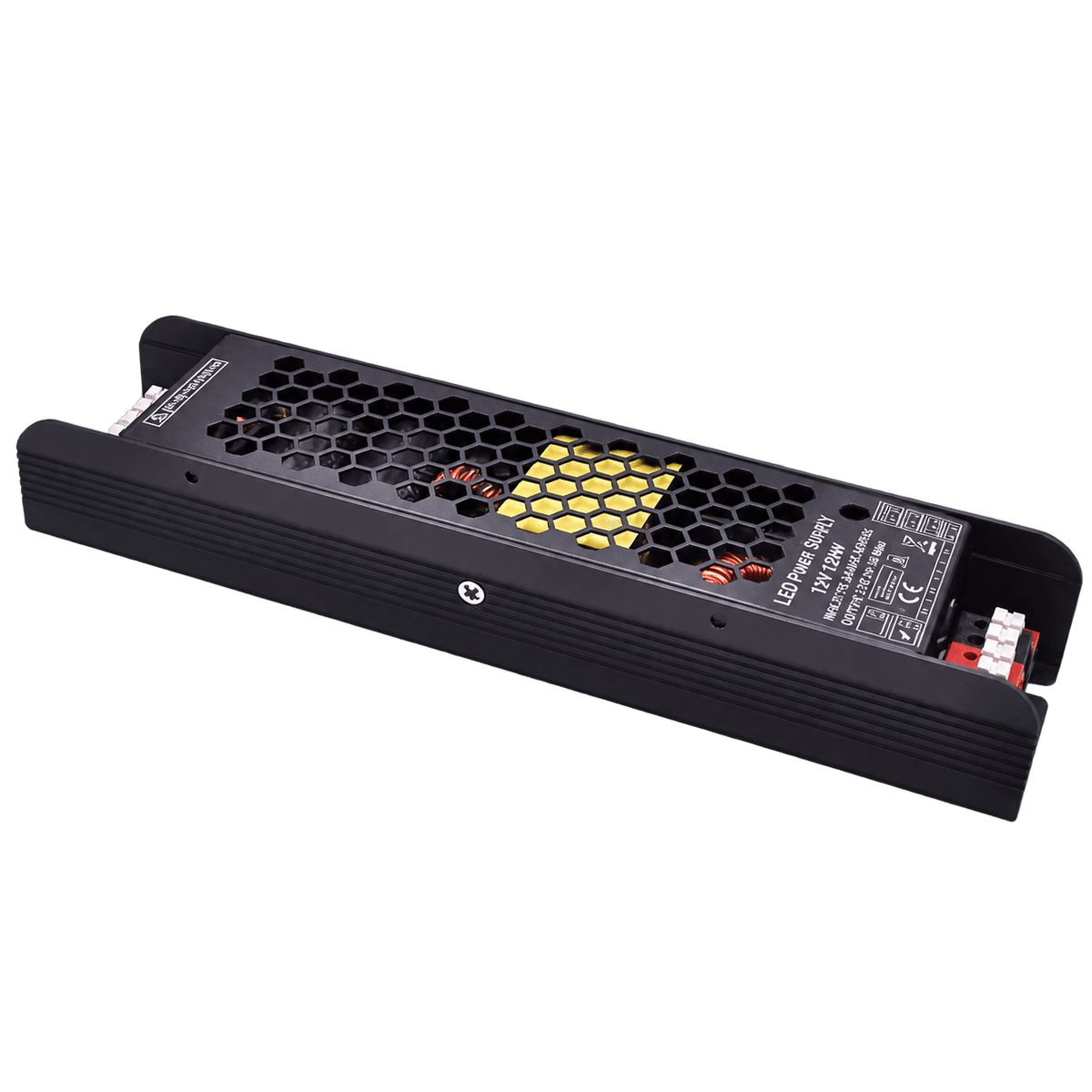 LED Power Supply - 12Vdc 120W - Surge Protected Slim Design