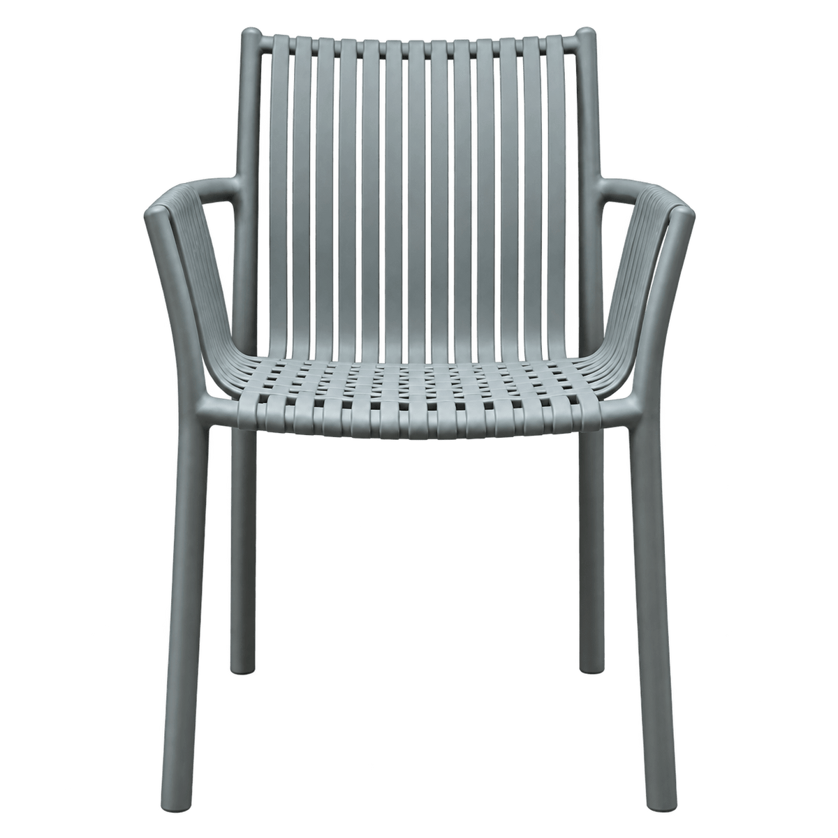 Stackable Grey Weaved Seat Chair