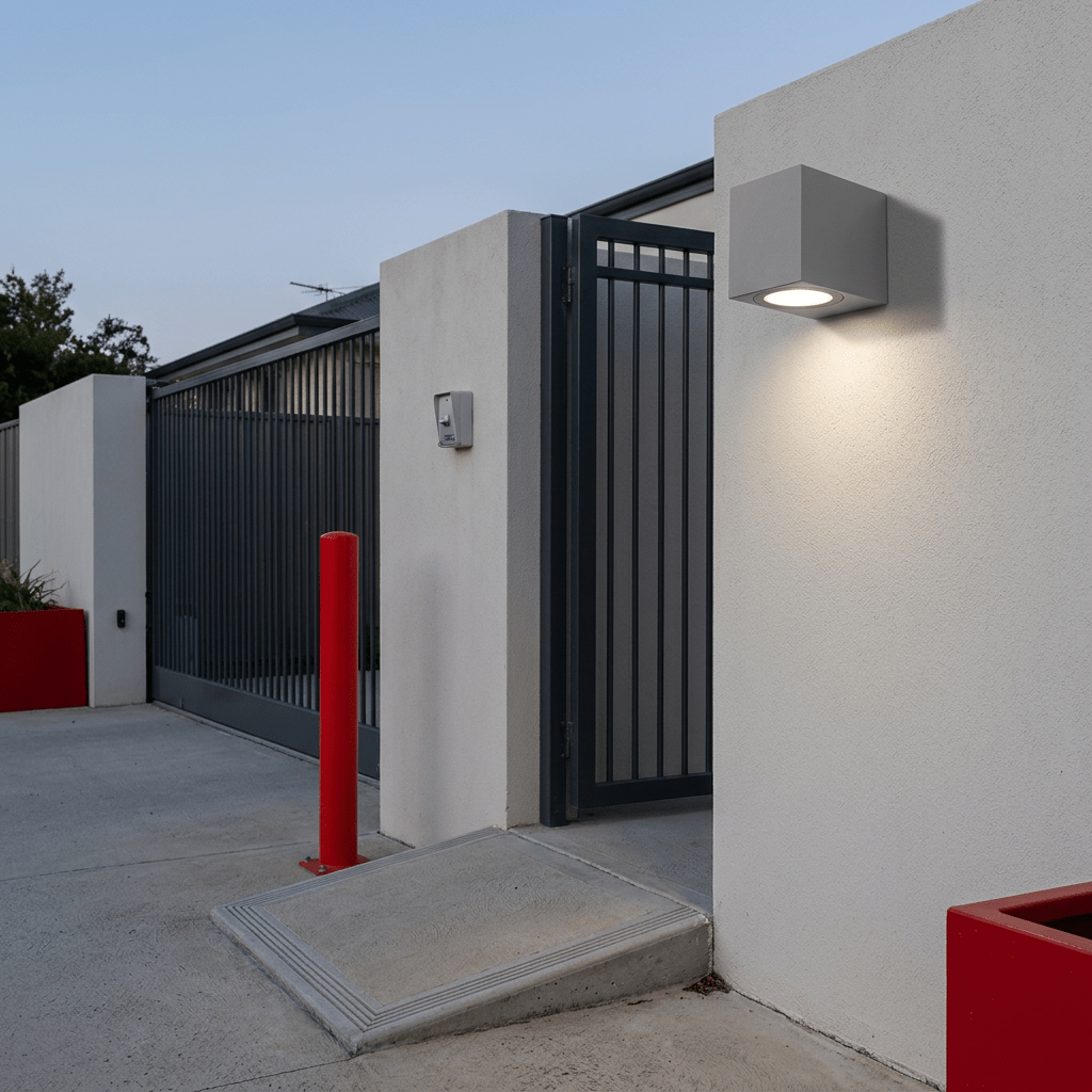 Grey Outdoor Wall Light IP65